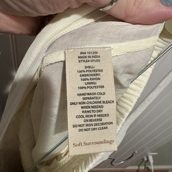 Soft Surroundings Inez Sequined Floral Maxi Skirt Plus Size 3X - Picture 8 of 9